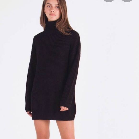 Missguided Petite Roll Neck Knit Jumper Dress 6/8 - Picture 5 of 12